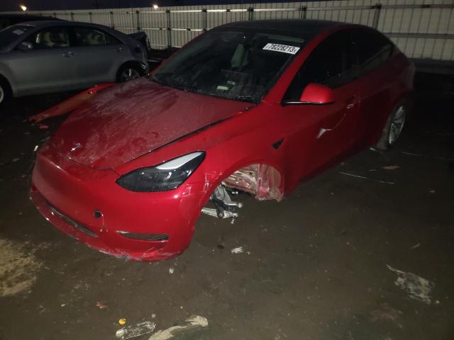 7SAYGAEE7PF798231 - 2023 TESLA MODEL Y RED photo 1