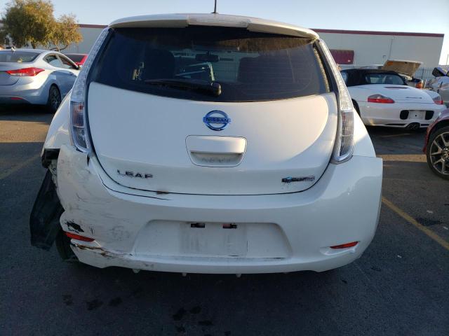 1N4AZ0CP9DC412771 - 2013 NISSAN LEAF S WHITE photo 6