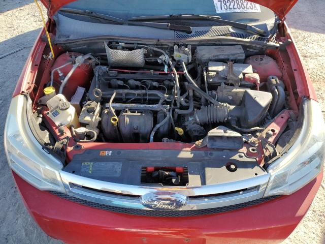 1FAHP35N38W189648 - 2008 FORD FOCUS SE RED photo 11