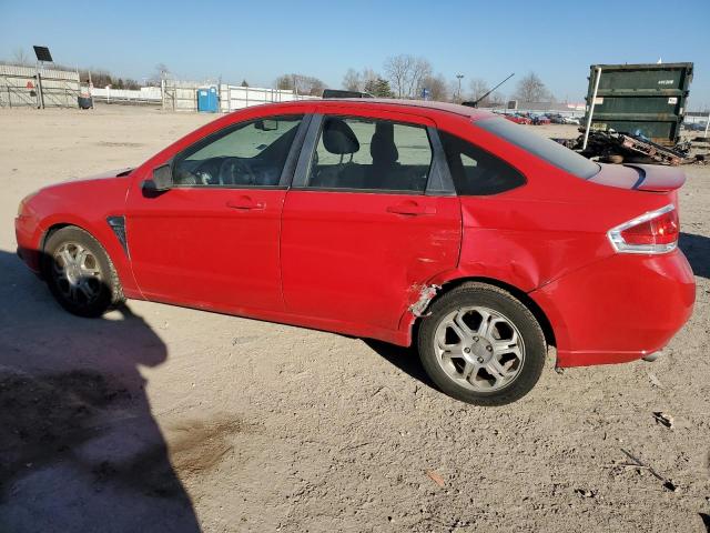 1FAHP35N38W189648 - 2008 FORD FOCUS SE RED photo 2