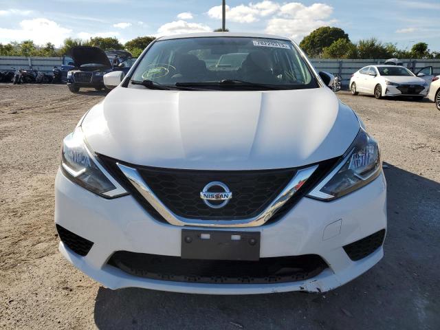 3N1AB7AP7KL610585 - 2019 NISSAN SENTRA S WHITE photo 5