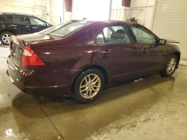 3FAHP0GA0BR217361 - 2011 FORD FUSION S MAROON photo 3