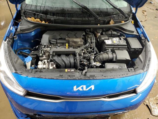 3KPA24ADXNE481381 - 2022 KIA RIO LX BLUE photo 11