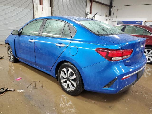 3KPA24ADXNE481381 - 2022 KIA RIO LX BLUE photo 2