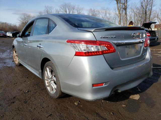 3N1AB7AP8DL794003 - 2013 NISSAN SENTRA S SILVER photo 2