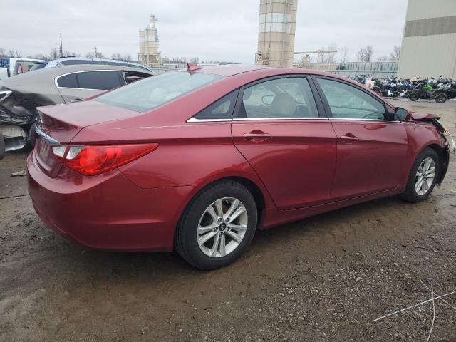 5NPEB4AC5CH481533 - 2012 HYUNDAI SONATA GLS RED photo 3