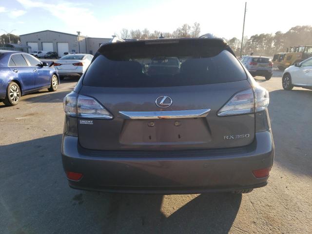 2T2BK1BA6CC131163 - 2012 LEXUS RX 350 GRAY photo 6