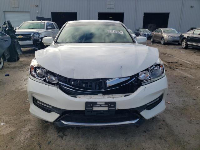 1HGCR2F72GA004902 - 2016 HONDA ACCORD EX WHITE photo 5