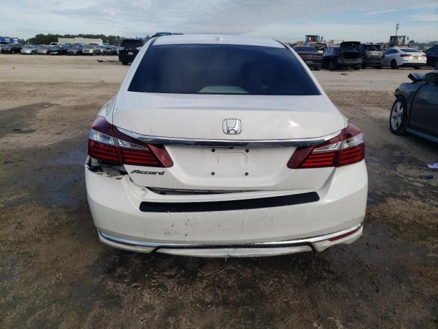 1HGCR2F72GA004902 - 2016 HONDA ACCORD EX WHITE photo 6