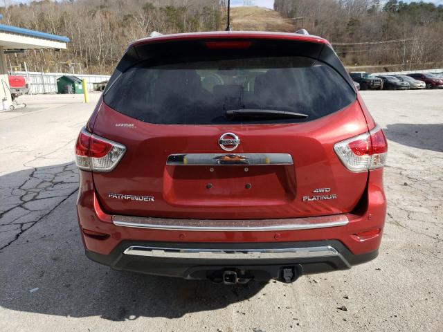 5N1AR2MM7FC613500 - 2015 NISSAN PATHFINDER S RED photo 6