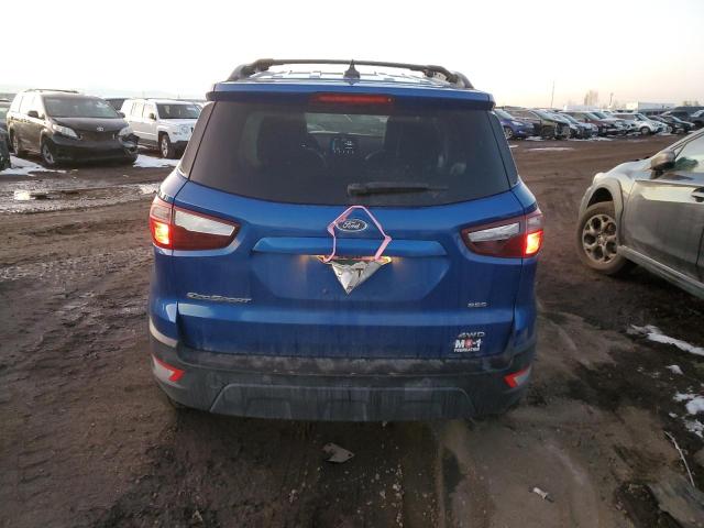 MAJ6P1CL1JC194965 - 2018 FORD ECOSPORT SES BLUE photo 6