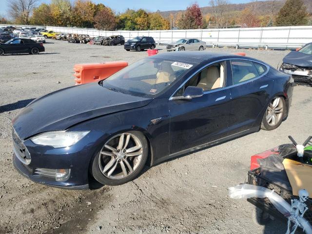 5YJSA1CN0DFP04516 - 2013 TESLA MODEL S BLUE photo 1