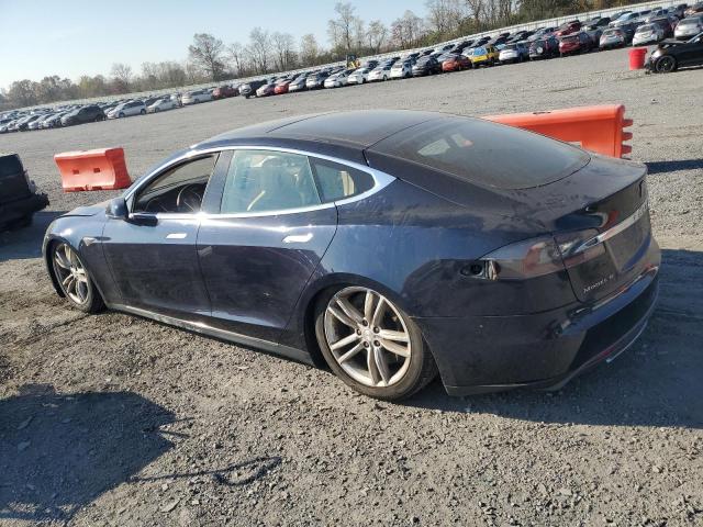5YJSA1CN0DFP04516 - 2013 TESLA MODEL S BLUE photo 2