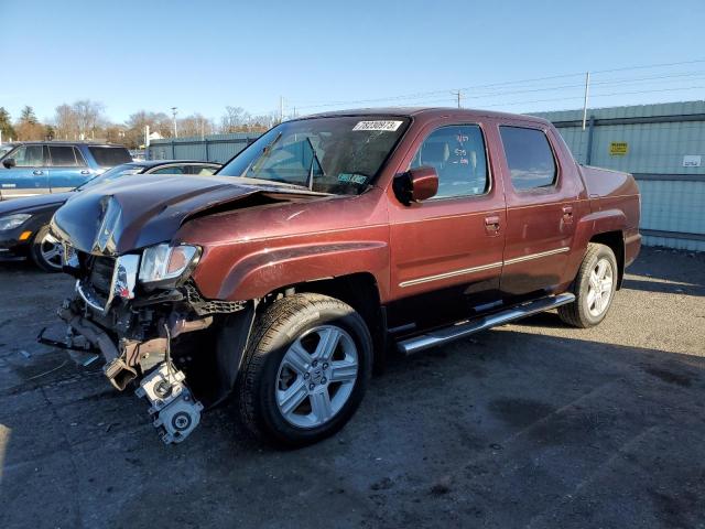 5FPYK1F50AB012634 - 2010 HONDA RIDGELINE RTL MAROON photo 1