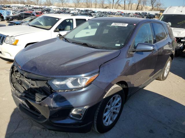 3GNAXJEV7JL371632 - 2018 CHEVROLET EQUINOX LT BLUE photo 1