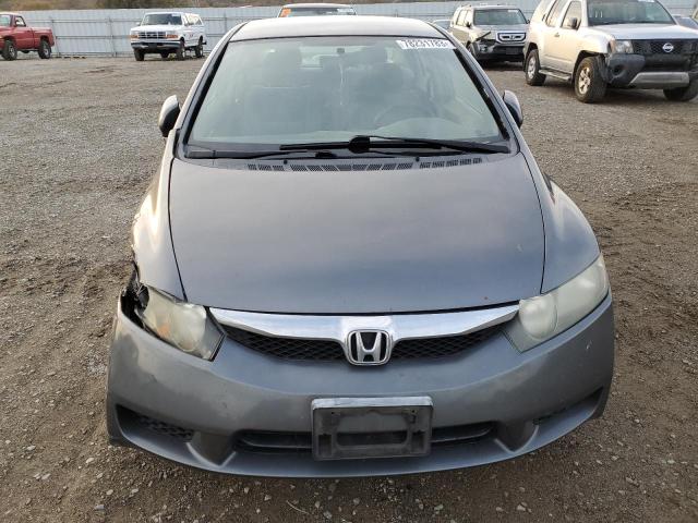 2HGFA16519H350702 - 2009 HONDA CIVIC LX GRAY photo 5