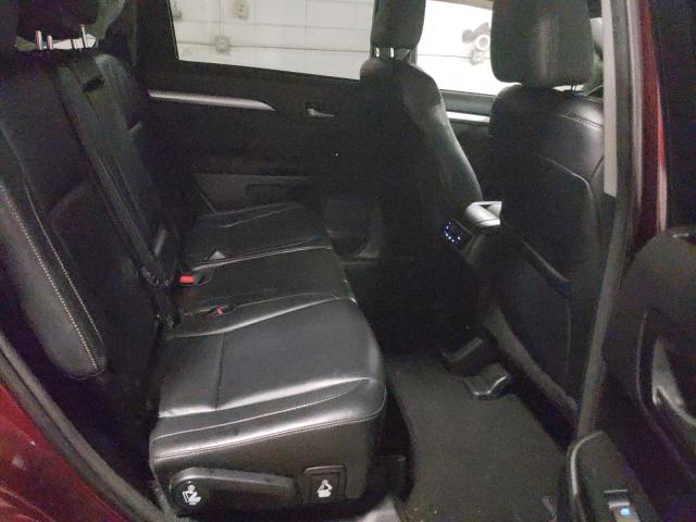 5TDJKRFH2FS221301 - 2015 TOYOTA HIGHLANDER XLE BURGUNDY photo 10