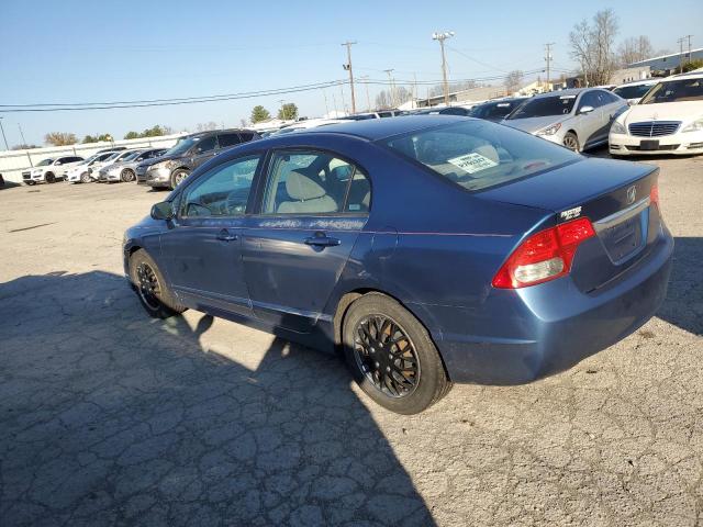 2HGFA16579H502787 - 2009 HONDA CIVIC LX BLUE photo 2