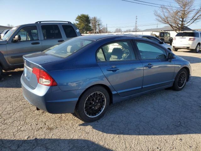 2HGFA16579H502787 - 2009 HONDA CIVIC LX BLUE photo 3