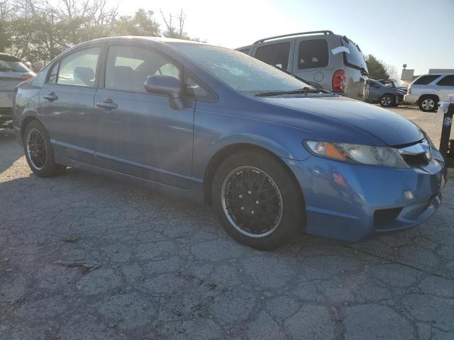 2HGFA16579H502787 - 2009 HONDA CIVIC LX BLUE photo 4