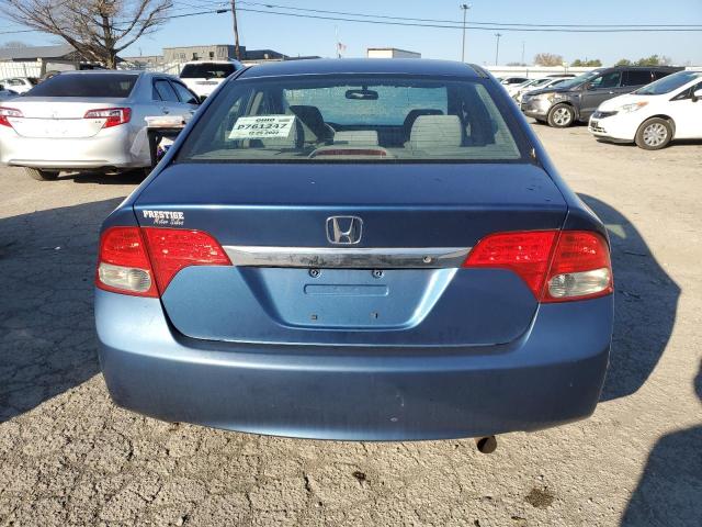 2HGFA16579H502787 - 2009 HONDA CIVIC LX BLUE photo 6