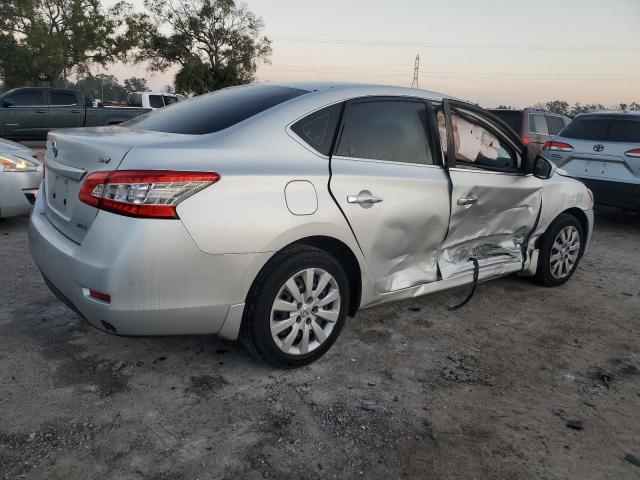 3N1AB7AP9EL675930 - 2014 NISSAN SENTRA S SILVER photo 3