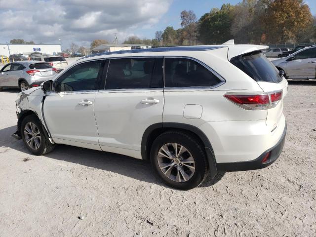 5TDJKRFH4ES048511 - 2014 TOYOTA HIGHLANDER XLE Blanco foto 2