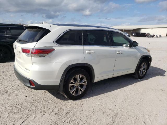 5TDJKRFH4ES048511 - 2014 TOYOTA HIGHLANDER XLE Blanco foto 3