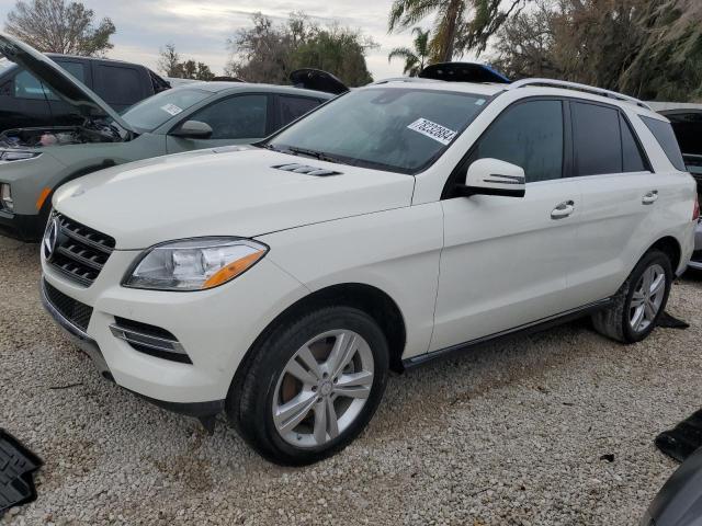4JGDA5HB2DA163861 - 2013 MERCEDES-BENZ ML 350 4MATIC WHITE photo 1