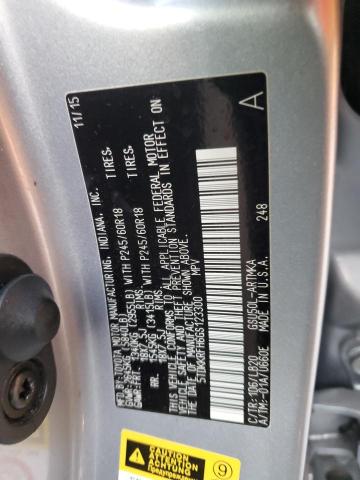 5TDKKRFH6GS123300 - 2016 TOYOTA HIGHLANDER XLE SILVER photo 13