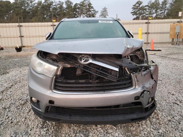 5TDKKRFH6GS123300 - 2016 TOYOTA HIGHLANDER XLE SILVER photo 5