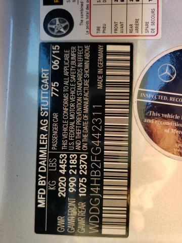 WDDGJ4HB2FG442311 - 2015 MERCEDES-BENZ C 250 SILVER photo 12