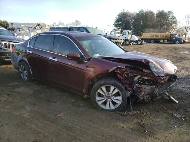 1HGCP3F86BA020680 - 2011 HONDA ACCORD EXL MAROON photo 4