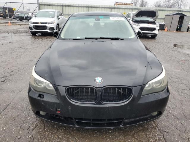 WBANB535X6CP00603 - 2006 BMW 550 I BLACK photo 5