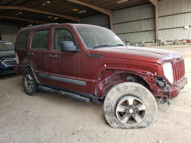 1J8GP28K18W258296 - 2008 JEEP LIBERTY SPORT BURGUNDY photo 4