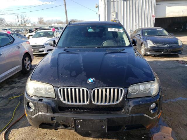 WBXPC93468WJ21667 - 2008 BMW X3 3.0SI BLACK photo 5