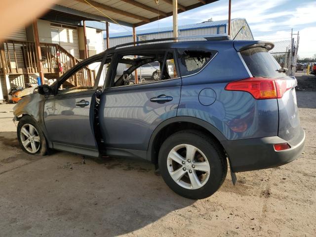 2T3RFREVXEW152417 - 2014 TOYOTA RAV4 XLE BLUE photo 2