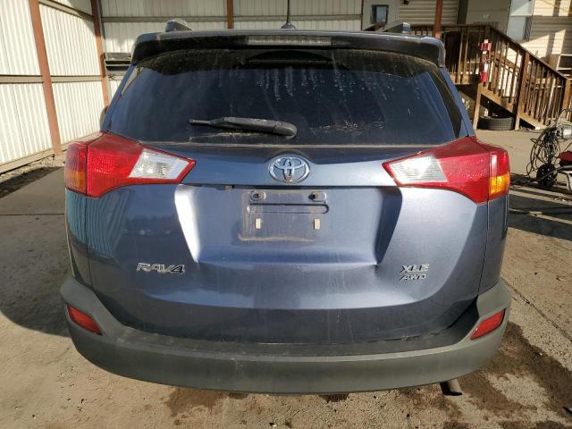 2T3RFREVXEW152417 - 2014 TOYOTA RAV4 XLE BLUE photo 6