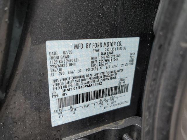 3FMTK1R40PMA64352 - 2023 FORD MUSTANG MA SELECT GRAY photo 13