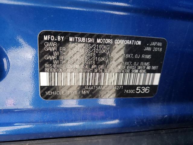 JA4AT5AA8JZ044271 - 2018 MITSUBISHI ECLIPSE CR SE BLUE photo 13