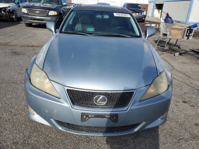 JTHBE262865009182 - 2006 LEXUS IS 350 SILVER photo 5