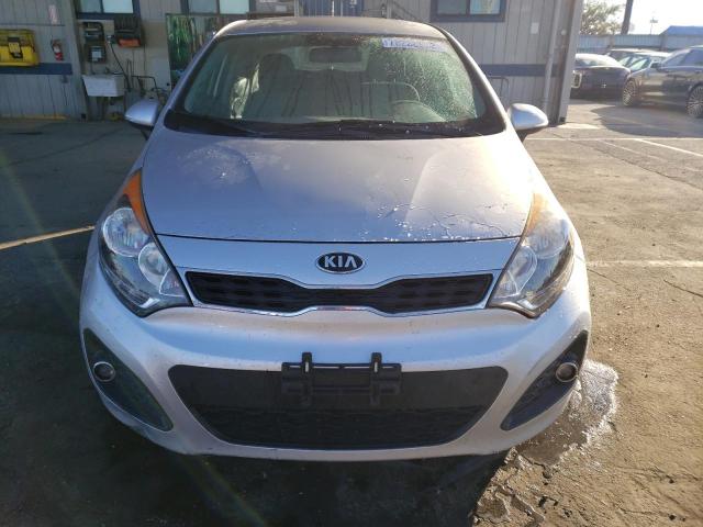 KNADN5A33D6291814 - 2013 KIA RIO EX SILVER photo 5