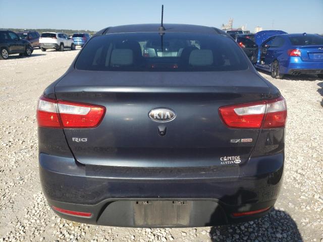 KNADN4A36E6325532 - 2014 KIA RIO EX BLUE photo 6