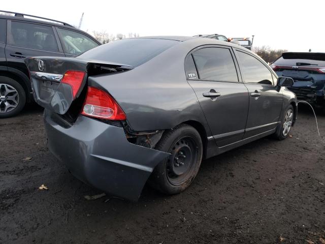 2HGFA16549H519742 - 2009 HONDA CIVIC LX GRAY photo 3