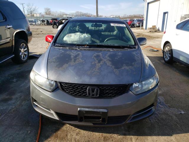 2HGFG12849H534661 - 2009 HONDA CIVIC EX GRAY photo 5