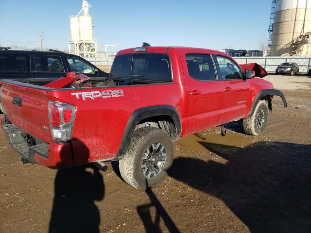 3TMCZ5AN7NM490547 - 2022 TOYOTA TACOMA DOUBLE CAB RED photo 3
