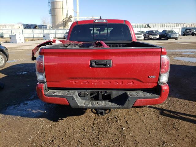 3TMCZ5AN7NM490547 - 2022 TOYOTA TACOMA DOUBLE CAB RED photo 6