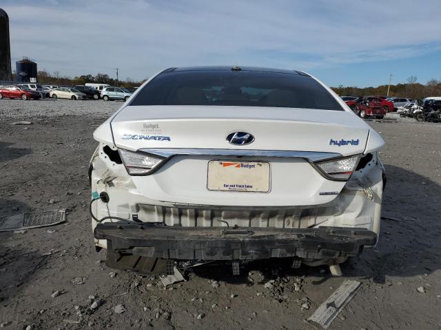 KMHEC4A4XEA103977 - 2014 HYUNDAI SONATA HYBRID WHITE photo 6