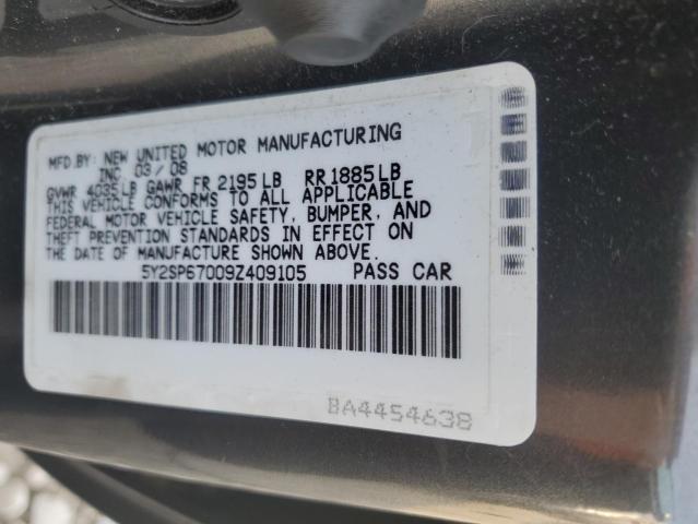 5Y2SP67009Z409105 - 2009 PONTIAC VIBE GRAY photo 12