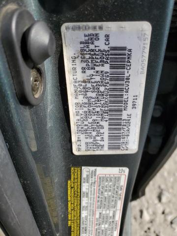 4T1BE32KX4U276769 - 2004 TOYOTA CAMRY LE GREEN photo 12